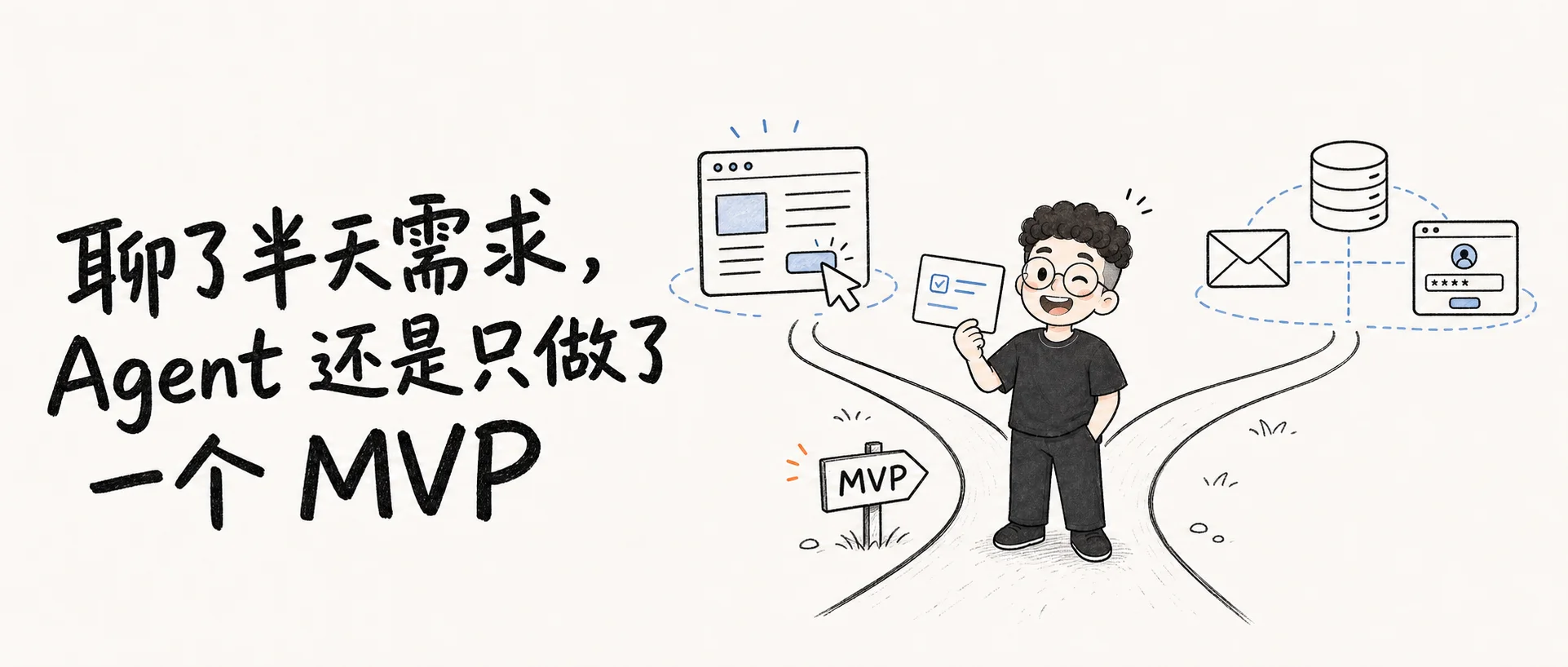 聊了半天需求，Agent 还是只做了一个 MVP